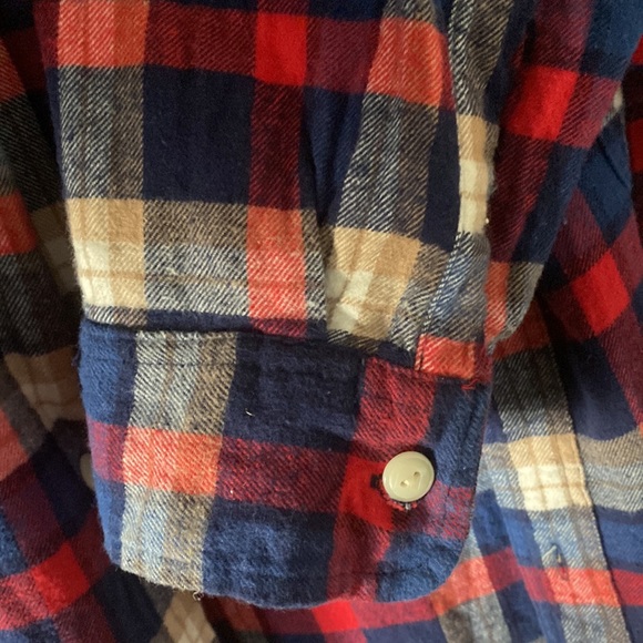 Mens plaid red, white and blue flannel size XXL from Gap - Picture 5 of 6